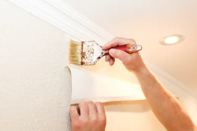 Pose de papier peint à Lozzi — revêtements muraux et toiles de verre